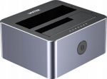 UNITEK KLONAVIMO STOTIS 2X SATA 2.5" 3.5" USBC 10GB