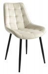 NORMAN Velvet beige aksominė kėdė