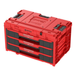 Qbrick System One Drawer 3 Toolbox 2.0 Red - tvirtas įrankių organizatorius