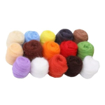Vilnos vėlimui rinkinys RainBow, 150 g, 15 spalvų