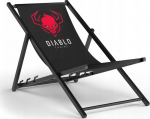 Sodo gultas Diablo kėdės 5904405576434 sulankstomas juodas medinis