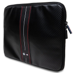 Bmw Carbon Red Stripes dėklas ne&scaron;iojamam kompiuteriui iki 14", juodas