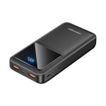 I&scaron;orinė baterija USB-C, 2xUSB, Micro-USB, LED ekranas, PD22.5W, 20000mAh - Vention (FHLB0) - Juoda