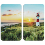 Stiklinės apsauginės plok&scaron;telės viryklei LIGHTHOUSE, 2 vnt.