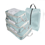 Kompresinis lagaminų krep&scaron;ių dėklas Compression Packing Cubes, mėlynas