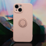 Dėklas Finger Grip su pir&scaron;tų laikikliu, skirtas iPhone 16 6,1 rožinės spalvos