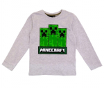 Vaiki&scaron;ki mar&scaron;kinėliai ilgomis rankovėmis Minecraft, pilki