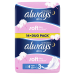 Higieniniai paketai ALWAYS Sensitive Night, S3, 14 vnt.