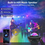 Star projektorius LED Galaxy Light projektorius Bluetooth jungtis