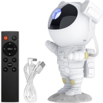 Astronaut Star projektorius su nuotolinio valdymo pulteliu - Night Light ir Galaxy Light White