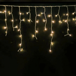 Kalėdinė girlianda - varvekliai fasadams ir patalpoms, &scaron;ilta balta, 5x0.7m, 13W, IP44, 216 LED