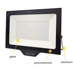 LED drėgmei atsparus lauko prožektorius 100W, 10 000Lm, 4000K, IP65