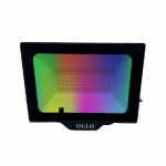 LED drėgmei atsparus lauko prožektorius su nuotoliniu valdymu 50W, 4750Lm, RGB, IP65