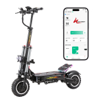 Elektrinis paspirtukas Halo Knight T107 Pro 11 colių, juodas