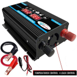 12V 220V grynos sinusinės bangos keitiklis 4000 W grynos sinusinės bangos galios keitiklio transformatorius su nuotolinio valdymo pultu ir dviem kintamosios srovės maitinimo lizdais, skirtais RV automobilių sunkvežimių maitinimo lizdams &ndash; dviguba kin ...