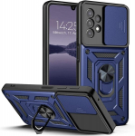 Lbh armor dėklas, skirtas samsung galaxy a53 5g, su kameros apsauga, smūgiams atsparus lauko mobiliojo telefono dėklas, 360 laipsnių metalinis žiedo laikiklis, apsauginis dėklas mobiliojo telefono laikikliui, automobilinis magnetas, mėlynas