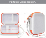 Ne&scaron;iojamas dėklas, suderinamas su Jbl Go 4 - ne&scaron;iojama bluetooth garsiakalbio dėžutė Pro Sound, taip pat skirta Go 3/go3 Eco/go2 vandeniui atspariam mini belaidžiam garsiakalbiui - tik dėklas (baltas)