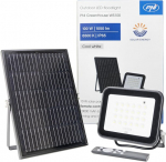 Pni Greenhouse Ws100 100w Led at&scaron;vaitas su saulės baterija, 10000mah baterija, nuotolinis valdymas, reguliuojamas laikas ir ry&scaron;kumas, 6500k, Ip65