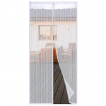 Magnetinė balt&agrave; musų tinklelio užuolaida iki 90x210cm