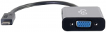 C2g Usb-c į Vga adapteris, skirtas Mac, Lenovo ir kt., Full Hd Usb-3.1 Usb-c į Vga Hd15 adapteris, juodas