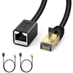 Ethernet prailginimo kabelis, J&d Cat 6 ethernet ilgiklio adapteris (0,9 metro) &ndash; palaiko cat6 / cat5e / cat5 standartus, rj45 ekranuoti ki&scaron;tukai i&scaron; tėvi&scaron;kos į moteri&scaron;ką
