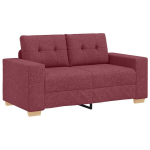 3 dalių sofa su pagalvėlėm vyno raudonos spalvos