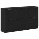vidaXL Kabalas 2 pcs Juodas ąžuolas 60 x 30 x 70 cm Apdirbta mediena