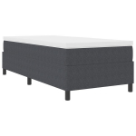 Box Spring Lova Tamsiai Pilka Viengulė I&scaron;kaitinamo Audinio