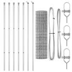 Euro Tvoros su 7 Stulpeliais 1x10 m Cinkuotas Plienas