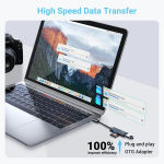Kiwibird usb c sd kortelių skaitytuvas, sd kortelių skaitytuvas usb c, micro kortelių skaitytuvo kortelių adapteris, skirtas sdxc sdhc, suderinamas su android i&scaron;maniaisiais telefonais, mobiliaisiais telefonais galaxy s25 s24, iphone 16 15 plus pro ma ...