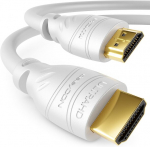 Deleycon Hdmi 2.0 Kabelis 10m Baltas, 4k Uhd 60hz