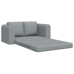 grindų sofa-lova 2-in-1 &Scaron;viesiai pilka 148x71x83 cm audinys