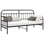 Juodas lovos rėmas 80x200 cm Plienas