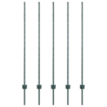 tvoros stulpai 5 vnt U-kanalo žalia 140 cm plienas
