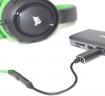 Ovegna usb garso adapteris į 3,5 mm lizdą usb lizdo adapteris su mikrofonu usb garso plok&scaron;tė, skirta ps4 ausinėms, ne&scaron;iojamam kompiuteriui, pc