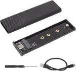Vikye M.2 Nvme Sata Ssd dėklo adapteris Usb C 3.1 su aliuminio korpusu Ssd dydžiams 2242 2260 2280