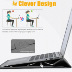 Hyzuo 13,3&ndash;14 colių ne&scaron;iojamojo kompiuterio dėklas, krep&scaron;ys su stovo funkcija, suderinamas su Macbook Pro 14 M2/m1 Pro/max A2779 A2442 2023&ndash;2021, 13,5 Surface Laptop, Macbook Air 13 2017&ndash;2012, tamsiai pilkas