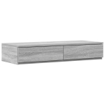 Lovos stalčiai Pilka Sonoma 100x36,5x16,5 cm Inžinerinė mediena