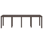 Sodo Stalas Rudas 250x100x73 cm Poli Rattan