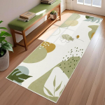 Žalias kiliminis takelis koridoriui, neslystantis 60 x 180 cm, modernus kiliminis takelis vidaus patalpoms, trumpo plauko mink&scaron;tas, boho stiliaus skalbiamas takelis virtuvės kilimas, kilimai prie&scaron;kambariui, miegamajam, virtuvei, koridoriui, svetainei
