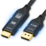Kabelis DisplayPort HDMI 8K 60Hz 4K 144Hz 1 m Reagle