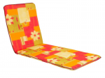 Pagalvėlė lauko gultui &bdquo;Mona Liege&ldquo; E001-03BB, 4 cm storio, 60 x 185 cm, klasikinė oranžinė