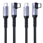Sumpk 3 m Usb C 3.1 Gen 2 kabelis, 2 vnt., 100 W greito įkrovimo kabelis, 10 Gbps didelės spartos perdavimo kabelis, 4k 60 Hz vaizdo i&scaron;vesties Pd kabelis, suderinamas su monitoriumi, Thunderbolt 3, Galaxy S21