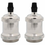 lempų laikikliai 2 vnt Satin Nickel E27