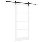 vidaXL Slankios durys Balta ir juoda 93 x 211 cm