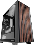 Mars Gaming MCWOOD Computer ATX Case with wooden slats / Tempered Clear Glass
