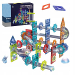 Magnetinių kaladėlių rinkinys su &scaron;viesa Click4Toys, 120 elementų