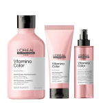 Loreal Vitamino Color Shampoo 300Ml New + Loreal Vitamino Color Conditioner 200Ml New + Loreal Vitamino Color 10In1 190Ml New