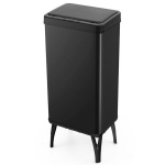 &Scaron;iuk&scaron;liadėžė, 50L Nerūdijančio plieno &scaron;iuk&scaron;liadėžė su automati&scaron;ku judesio jutikliu, 35x26x83 cm, Juoda, Pr&uuml;gikast, 50L roostevabast terasest pr&uuml;gikast automaatse liikumisanduriga, 35x26x83 cm, Must