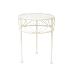 Gėlių stovas Home4You SANDY, sendinto balto metalo, 33x25x25